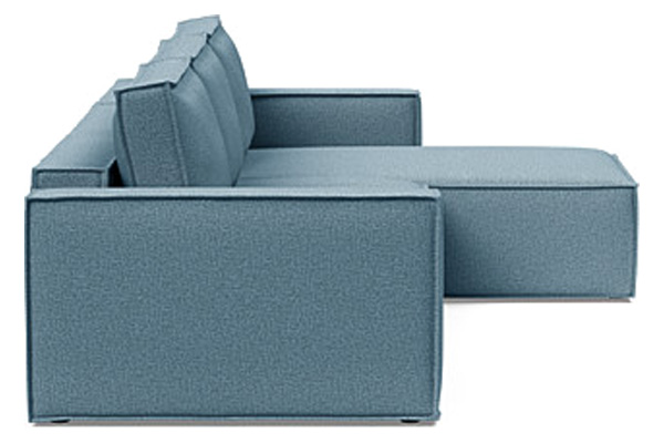 Innovation Living Newilla Sofa Bed With Lounger with Standard Arms - 525 Mixed Dance Light Blue