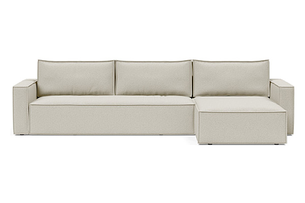 Innovation Living Newilla Sofa Bed With Lounger with Standard Arms - 527 Mixed Dance Natural