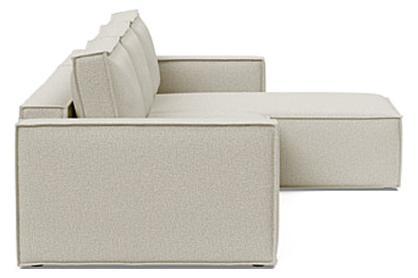 Innovation Living Newilla Sofa Bed With Lounger with Standard Arms - 527 Mixed Dance Natural