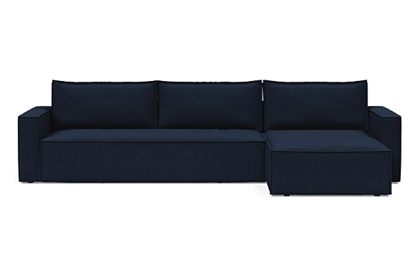 Innovation Living Newilla Sofa Bed With Lounger with Standard Arms - 528 Mixed Dance Blue