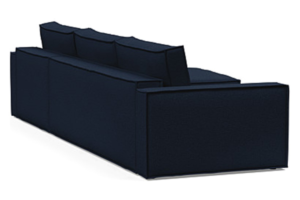 Innovation Living Newilla Sofa Bed With Lounger with Standard Arms - 528 Mixed Dance Blue