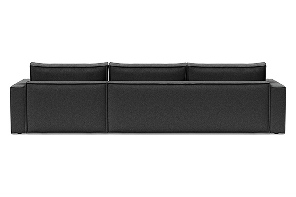 Innovation Living Newilla Sofa Bed With Lounger with Standard Arms - 529 Bouclé Charcoal