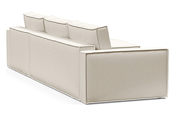 Innovation Living Newilla Sofa Bed With Lounger with Standard Arms - 531 Bouclé Off White