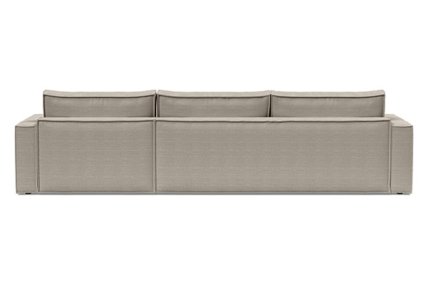 Innovation Living Newilla Sofa Bed With Lounger with Standard Arms - 579 Kenya Gravel