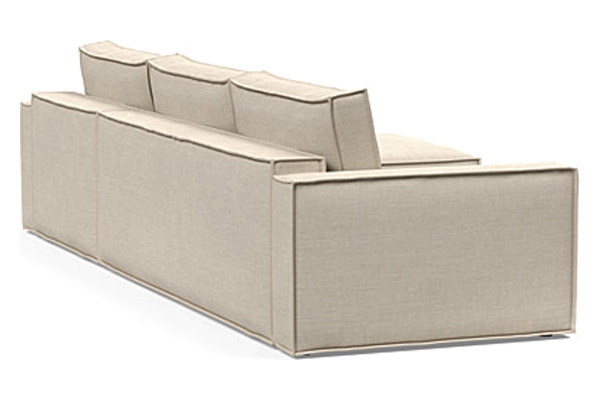 Innovation Living Newilla Sofa Bed With Lounger with Standard Arms - 586 Phobos Latte