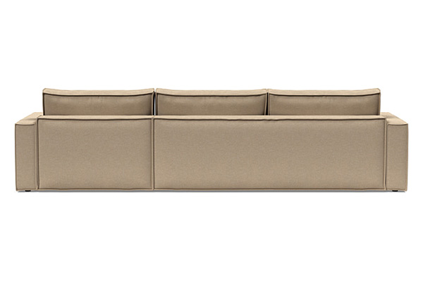 Innovation Living Newilla Sofa Bed With Lounger with Standard Arms - 587 Phobos Mocha