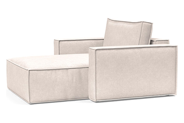 Innovation Living Newilla Lounger Chair with Standard Arms - 255 Adario Basmati