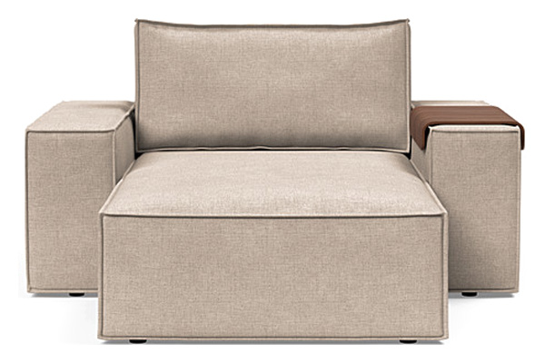 Innovation Living Newilla Lounger Chair with Wide Arms - 257 Adario Taupe