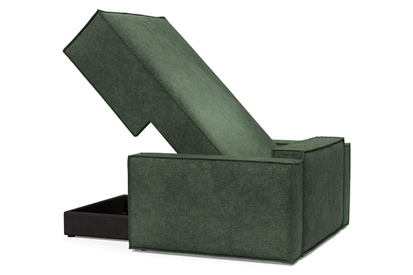 Innovation Living Newilla Lounger Chair with Standard Arms - 281 Avella Pine Green