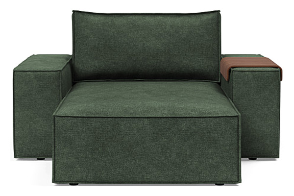 Innovation Living Newilla Lounger Chair with Wide Arms - 281 Avella Pine Green