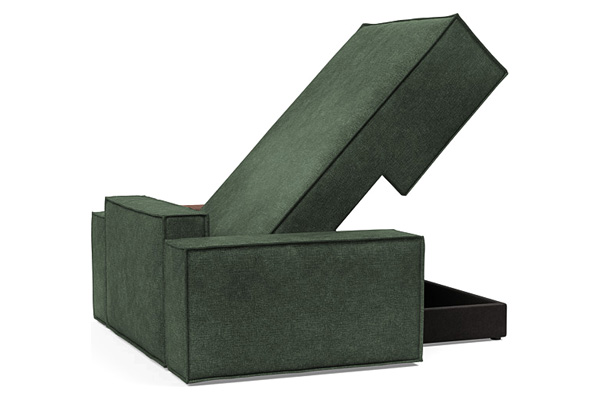 Innovation Living Newilla Lounger Chair with Wide Arms - 281 Avella Pine Green