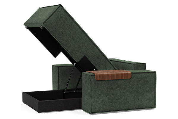 Innovation Living Newilla Lounger Chair with Wide Arms - 281 Avella Pine Green