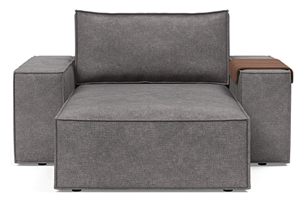 Innovation Living Newilla Lounger Chair with Wide Arms - 282 Avella Warm Grey