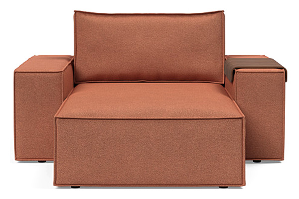 Innovation Living Newilla Lounger Chair with Wide Arms - 301 Weda Rust