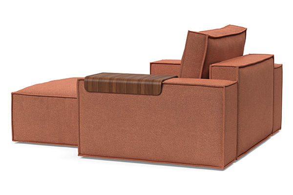 Innovation Living Newilla Lounger Chair with Wide Arms - 301 Weda Rust