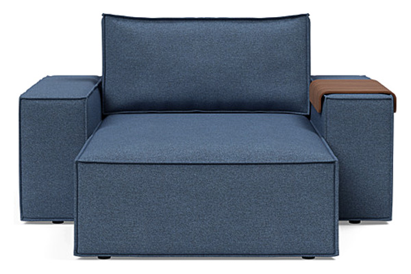 Innovation Living Newilla Lounger Chair with Wide Arms - 302 Weda Blue