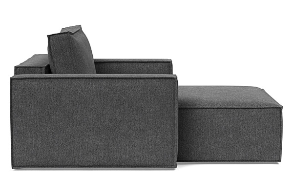 Innovation Living Newilla Lounger Chair with Standard Arms - 350 Taura Deep Grey