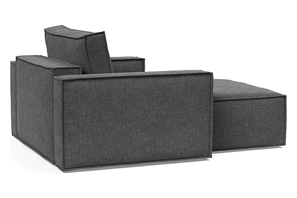 Innovation Living Newilla Lounger Chair with Standard Arms - 350 Taura Deep Grey