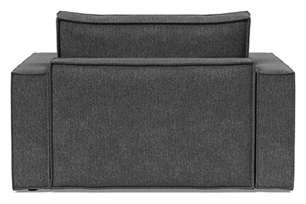 Innovation Living Newilla Lounger Chair with Standard Arms - 350 Taura Deep Grey