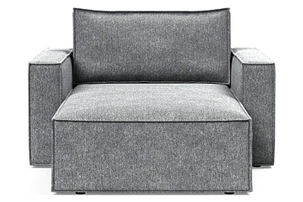 Innovation Living Newilla Lounger Chair with Standard Arms - 351 Taura Slate Grey