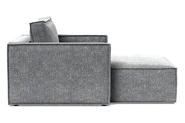 Innovation Living Newilla Lounger Chair with Slim Arms - 351 Taura Slate Grey