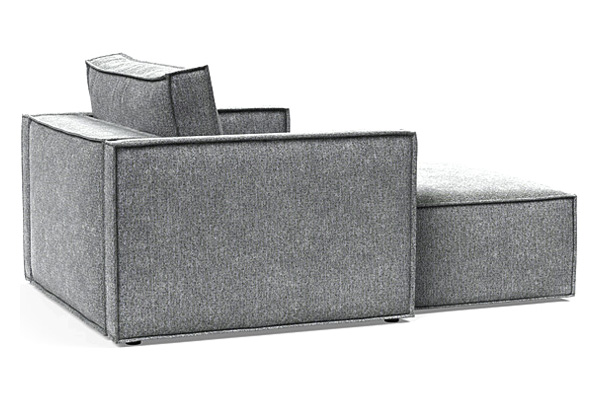 Innovation Living Newilla Lounger Chair with Slim Arms - 351 Taura Slate Grey