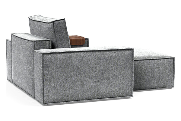 Innovation Living Newilla Lounger Chair with Wide Arms - 351 Taura Slate Grey