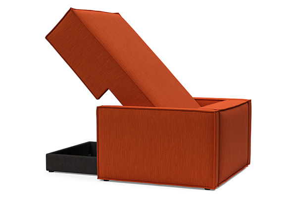 Innovation Living Newilla Lounger Chair with Slim Arms - 506 Elegance Paprika