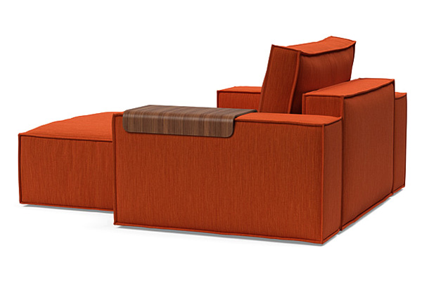 Innovation Living Newilla Lounger Chair with Wide Arms - 506 Elegance Paprika