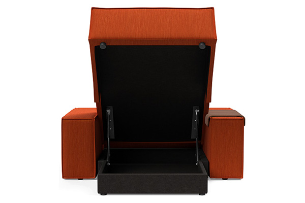 Innovation Living Newilla Lounger Chair with Wide Arms - 506 Elegance Paprika