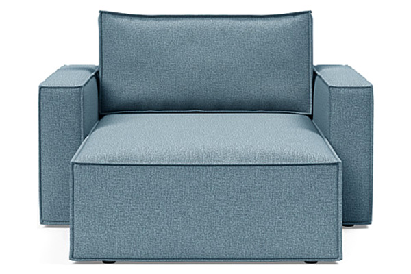 Innovation Living Newilla Lounger Chair with Standard Arms - 525 Mixed Dance Light Blue