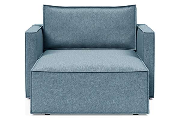 Innovation Living Newilla Lounger Chair with Slim Arms - 525 Mixed Dance Light Blue