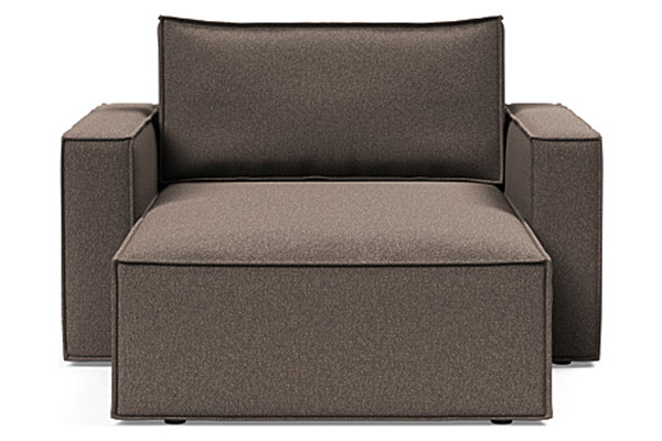 Innovation Living Newilla Lounger Chair with Standard Arms - 530 Bouclé Taupe