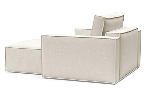 Innovation Living Newilla Lounger Chair with Standard Arms - 531 Bouclé Off White