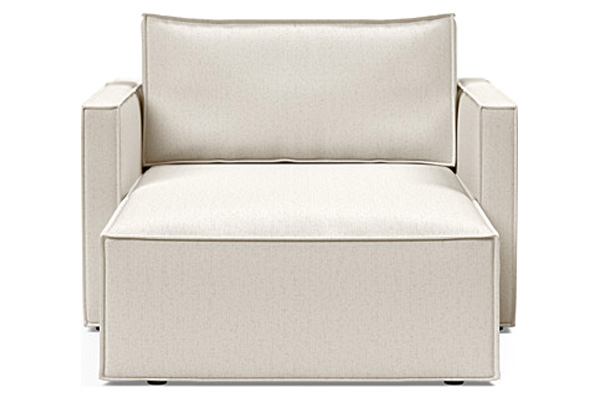 Innovation Living Newilla Lounger Chair with Slim Arms - 531 Bouclé Off White