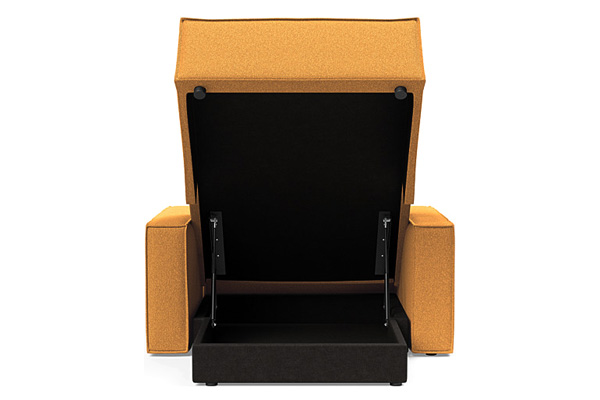 Innovation Living Newilla Lounger Chair with Standard Arms - 536 Bouclé Ochre