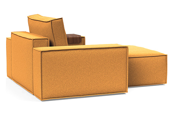 Innovation Living Newilla Lounger Chair with Wide Arms - 536 Bouclé Ochre