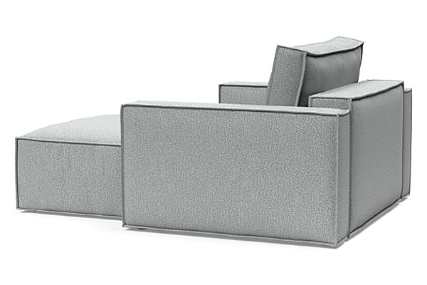 Innovation Living Newilla Lounger Chair with Standard Arms - 538 Melange Light Grey