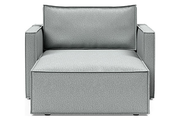 Innovation Living Newilla Lounger Chair with Slim Arms - 538 Melange Light Grey