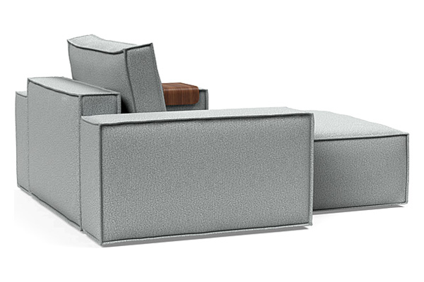 Innovation Living Newilla Lounger Chair with Wide Arms - 538 Melange Light Grey