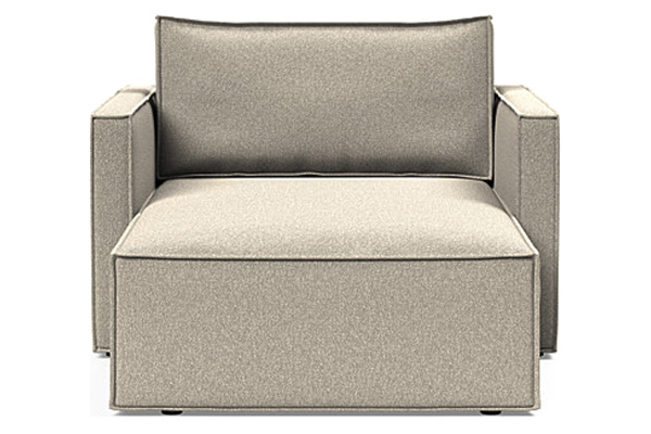 Innovation Living Newilla Lounger Chair with Slim Arms - 539 Bouclé Beige