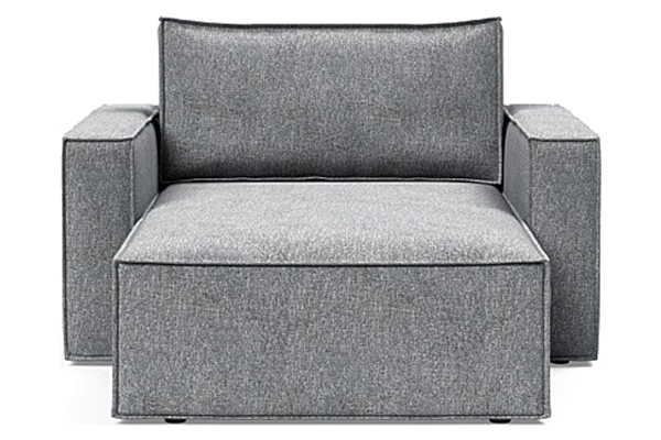 Innovation Living Newilla Lounger Chair with Standard Arms - 565 Twist Granite