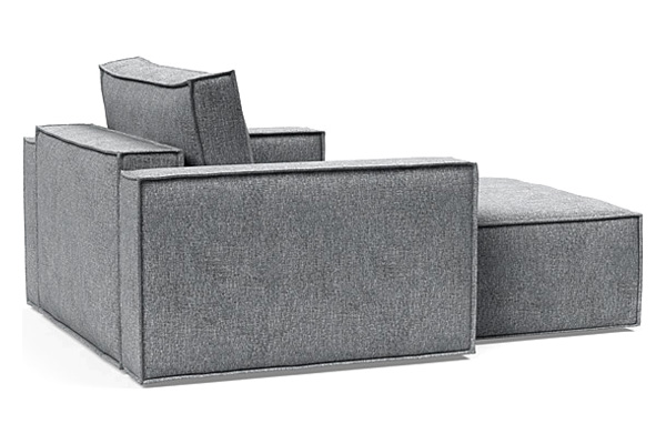 Innovation Living Newilla Lounger Chair with Standard Arms - 565 Twist Granite