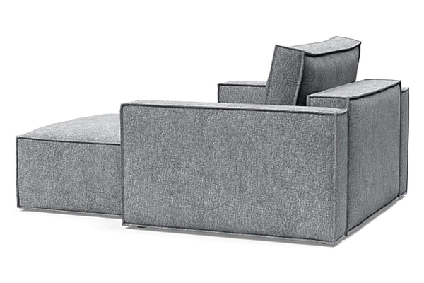 Innovation Living Newilla Lounger Chair with Standard Arms - 565 Twist Granite