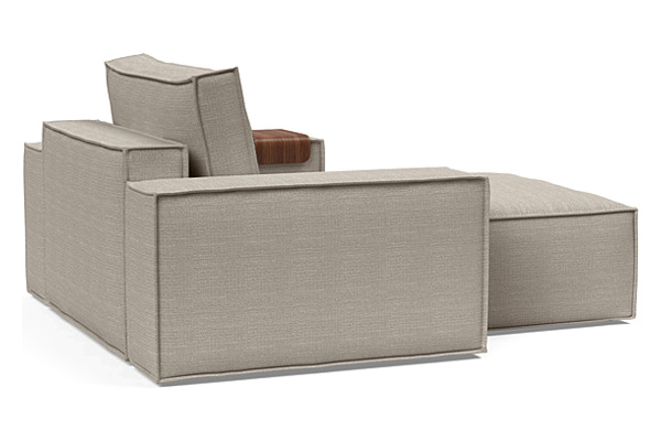 Innovation Living Newilla Lounger Chair with Wide Arms - 579 Kenya Gravel