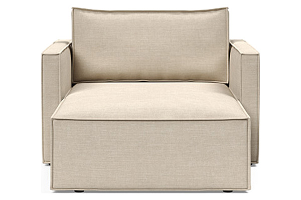 Innovation Living Newilla Lounger Chair with Slim Arms - 586 Phobos Latte