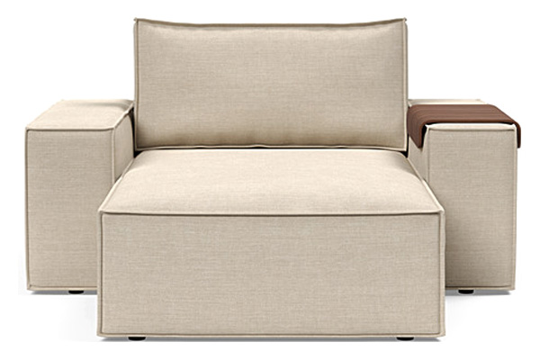 Innovation Living Newilla Lounger Chair with Wide Arms - 586 Phobos Latte