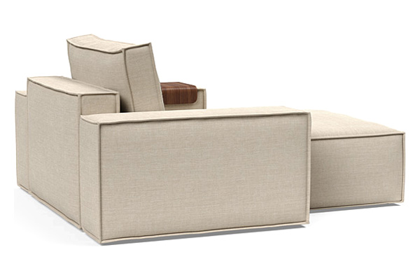 Innovation Living Newilla Lounger Chair with Wide Arms - 586 Phobos Latte