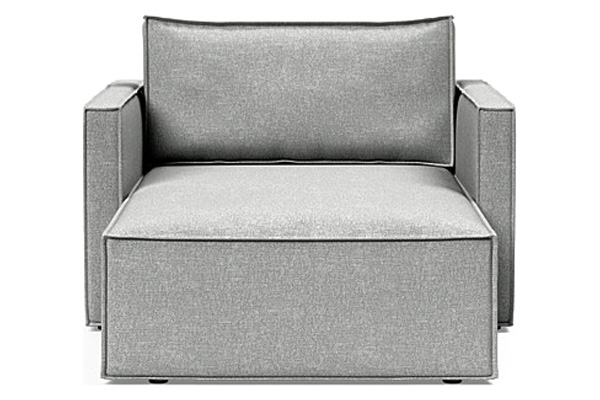 Innovation Living Newilla Lounger Chair with Slim Arms - 590 Micro Check Grey