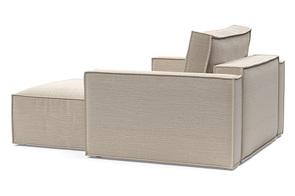 Innovation Living Newilla Lounger Chair with Standard Arms - 612 Blida Sand Grey